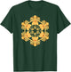 Circular Lotus Mandala Art Sacred Geometry Yoga Meditation T-Shirt - T-Shirt | Forest