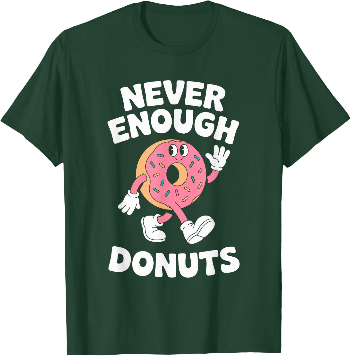 Funny Donut or Donuts Retro T-Shirt - T-Shirt | Forest