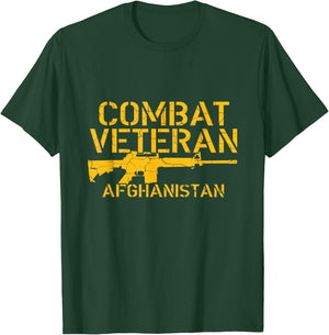Combat Veteran Afghanistan T Shirt T-Shirt - T-Shirt | Forest