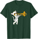 Cat Playing The Trombone Musical Instrument Domestic Cat T-Shirt - T-Shirt | Forest