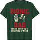 Knee Replacement Surgery Human Robot Joke Funny Bionic Dad T-Shirt - T-Shirt | Forest