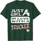 Just A Girl In Love With A Trucker T-Shirt - T-Shirt | Forest
