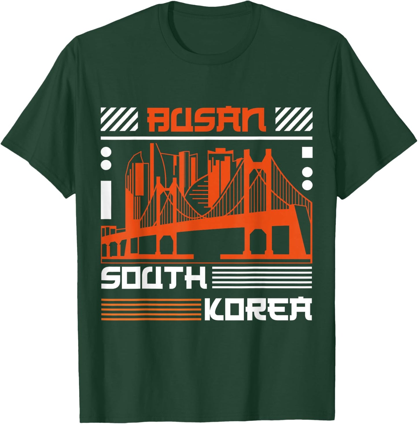 Busan Vacation Holiday South Korea Flag T-Shirt - T-Shirt | Forest