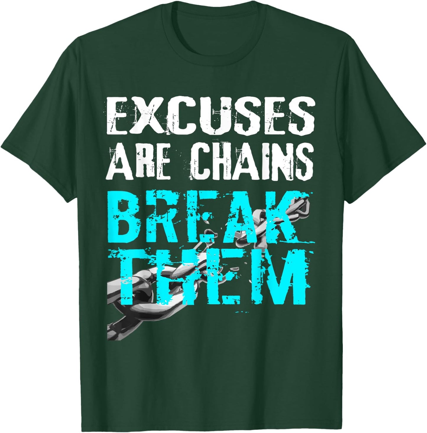 No Excuses Motivation Gym Workout Exercise Shirt T-Shirt - T-Shirt | Forest
