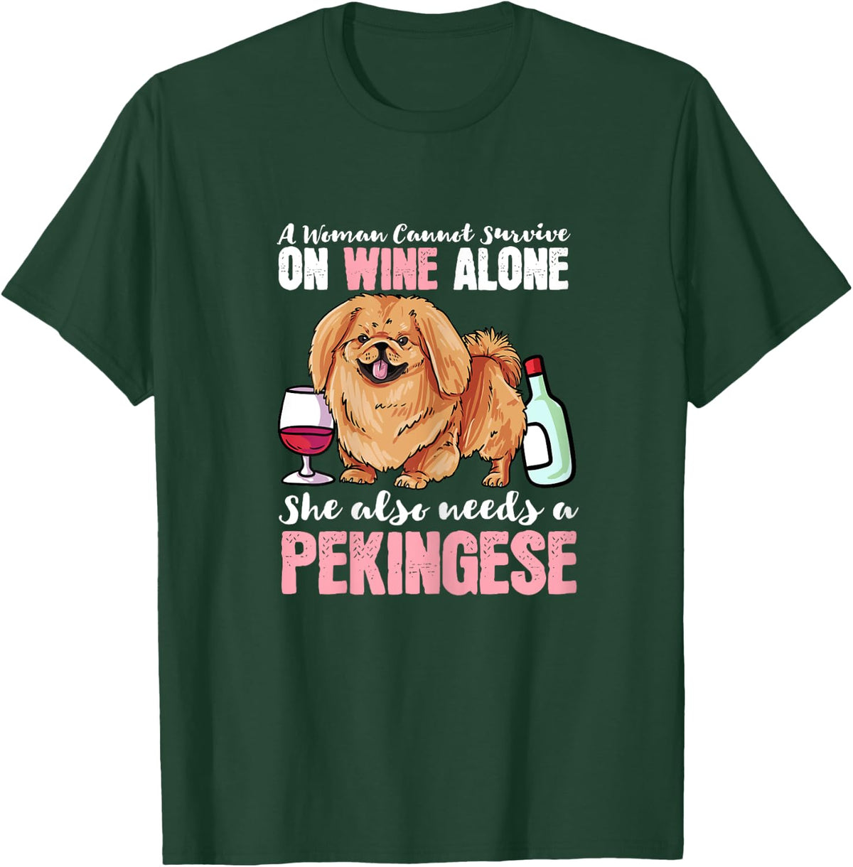 Pekingese Dog Owner Gift - I Love My Pekingese Dog T-Shirt - T-Shirt | Forest