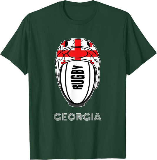 Georgia Rugby Union Jersey 2019 Fans Kit Georgian Supporters T-Shirt - T-Shirt | Forest