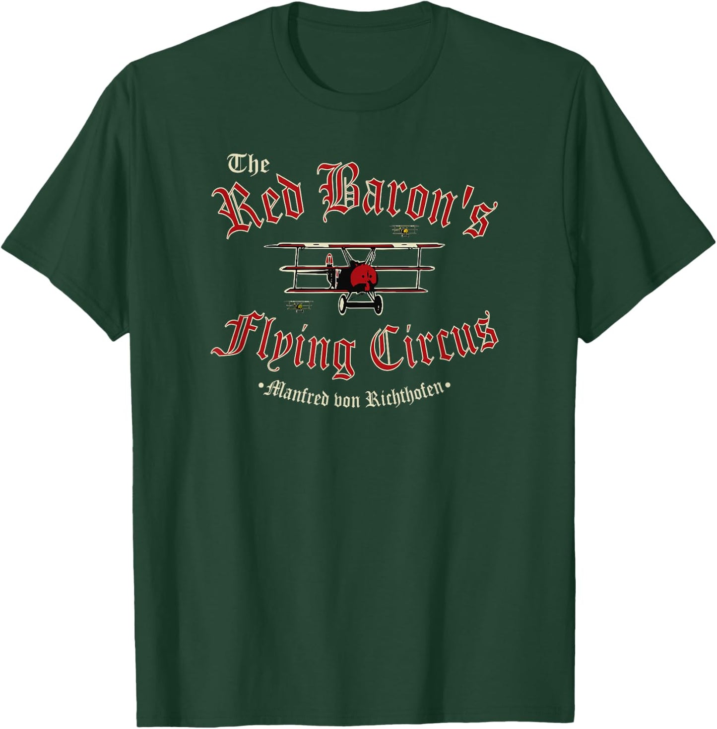 WW1 German Air Force - The Red Baron's Flying Circus T-Shirt - T-Shirt | Forest