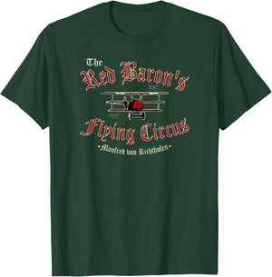 WW1 German Air Force - The Red Baron's Flying Circus T-Shirt - T-Shirt | Forest