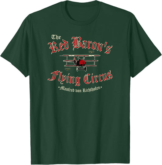WW1 German Air Force - The Red Baron's Flying Circus T-Shirt - T-Shirt | Forest