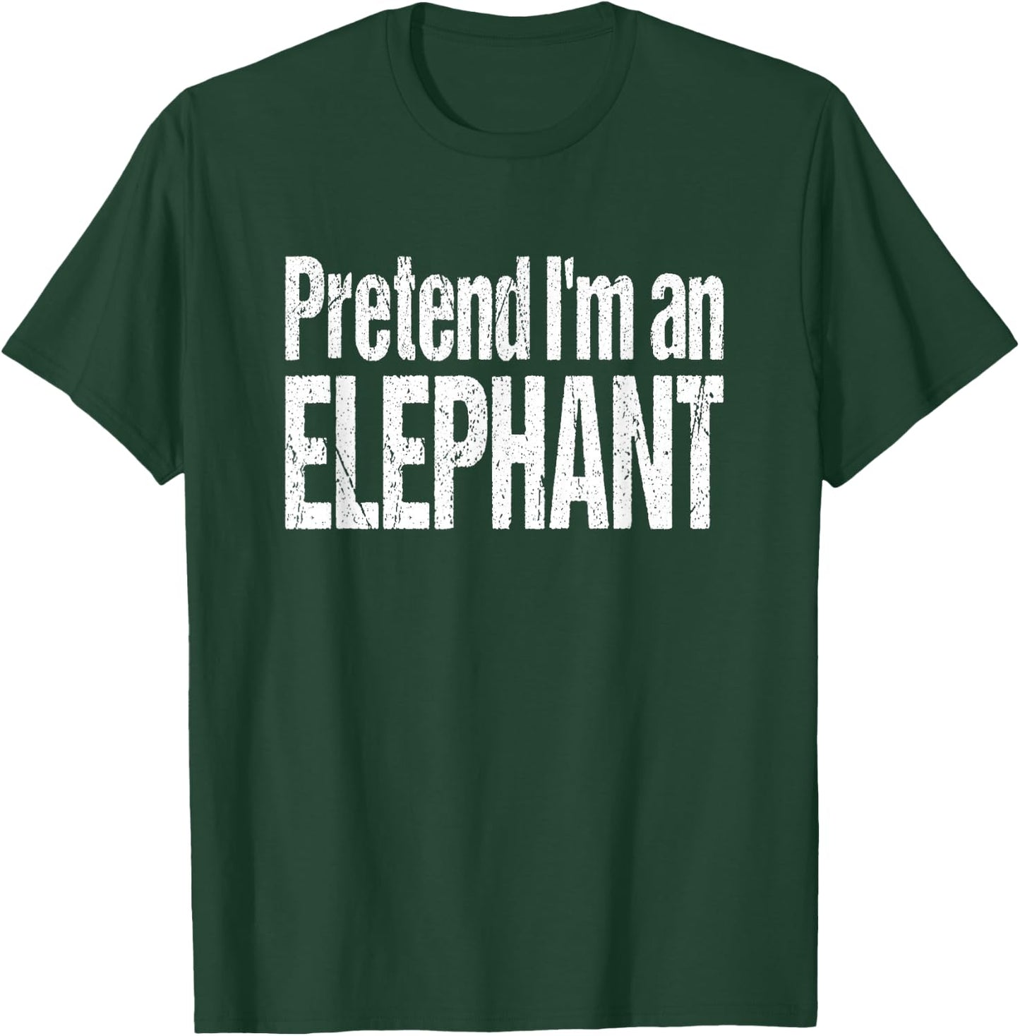 Funny Pretend I'm A Elephant - Lazy Halloween Costume T-Shirt - T-Shirt | Forest
