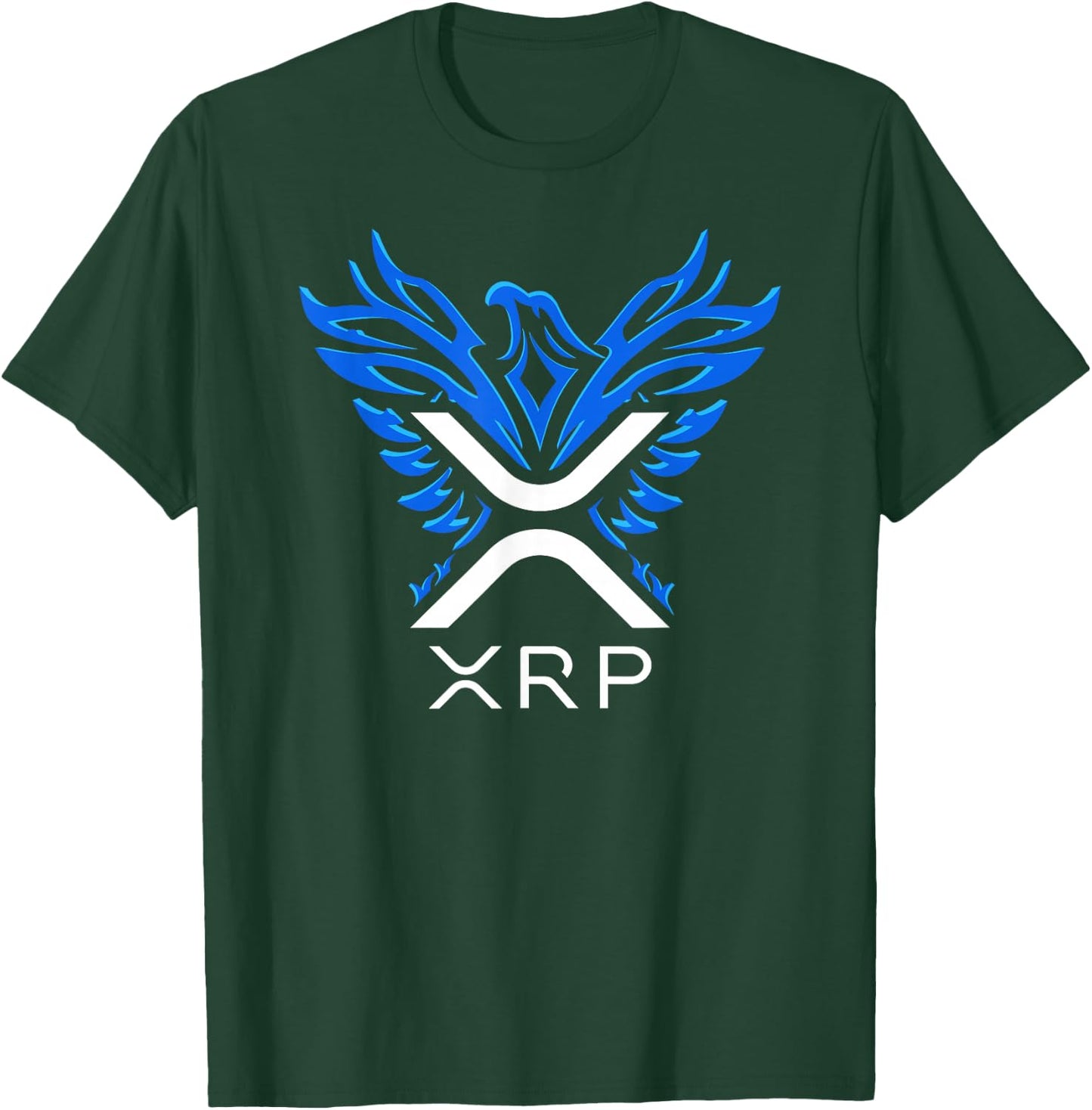 Rising Phoenix XRP Cryptocurrency T-Shirt - T-Shirt | Forest