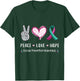 Peace Love hope suicide prevention awareness men women T-Shirt - T-Shirt | Forest
