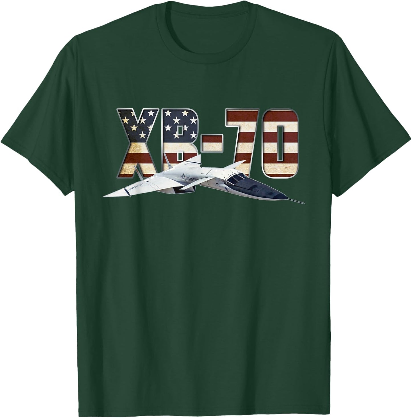XB-70 Valkyrie US Bomber Jet Aircraft Plane Airplane T-Shirt - T-Shirt | Forest