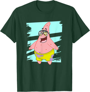 Mademark x SpongeBob SquarePants - Patrick Star - Reflection in Sunglasses T-Shirt - T-Shirt | Forest