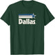 Vintage Dallas Texas City Strong Dallas TX Blue Stripes Star T-Shirt - T-Shirt | Forest