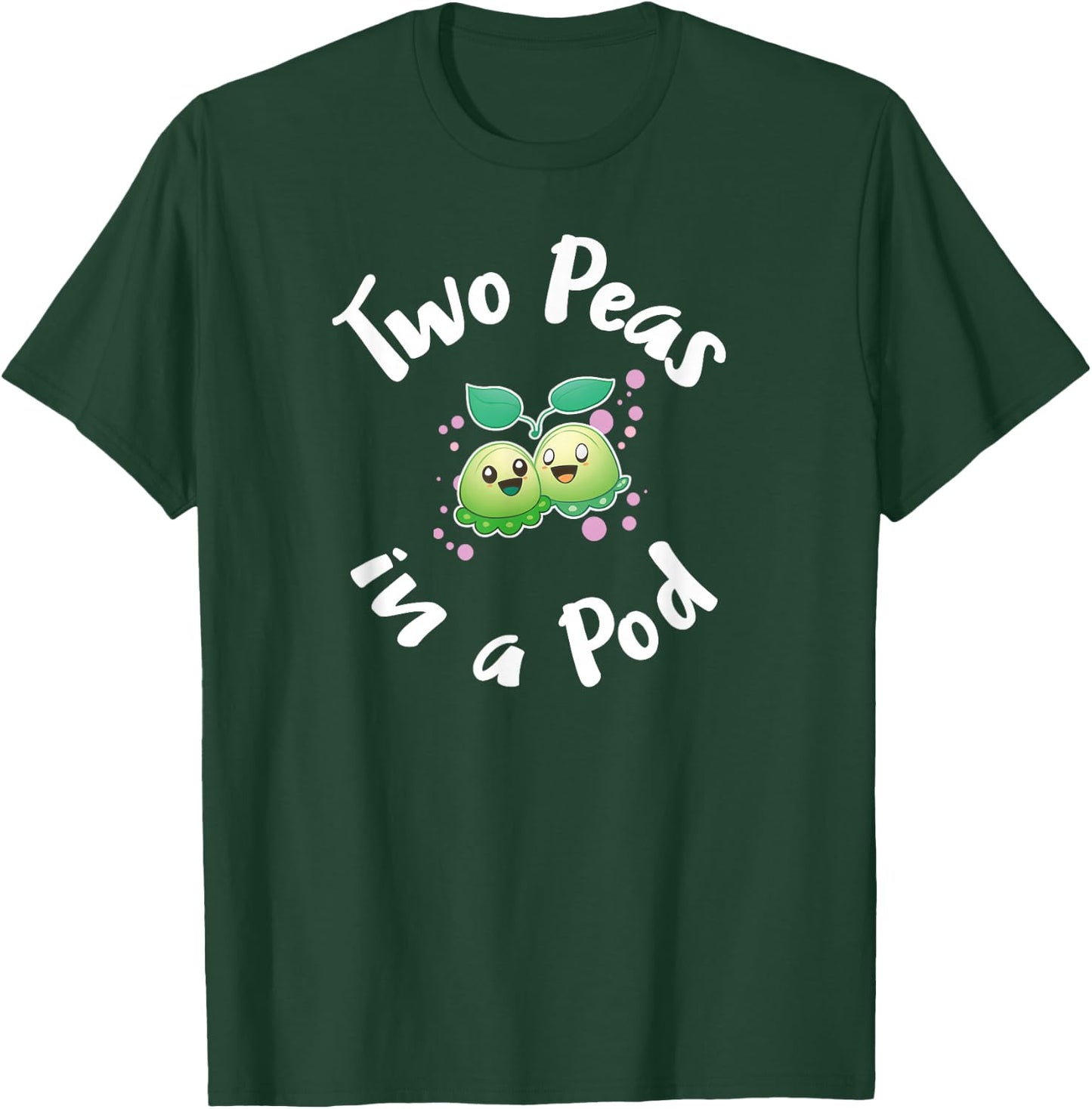 Two Peas in a Pod - My Twin Is My Best Friend Matching Twins T-Shirt - T-Shirt | Forest