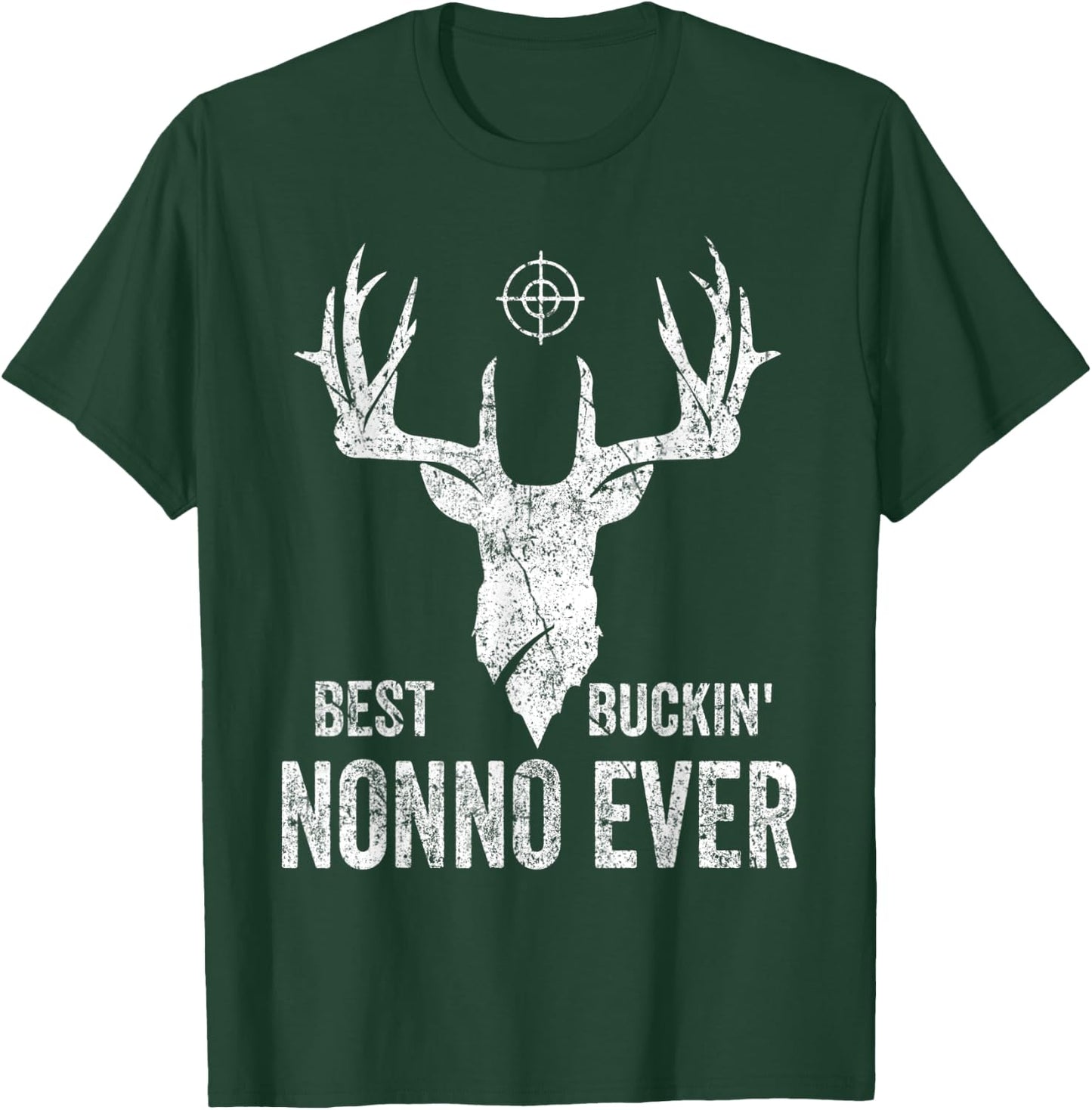Best Buckin Nonno Ever Deer Hunters T-Shirt - T-Shirt | Forest