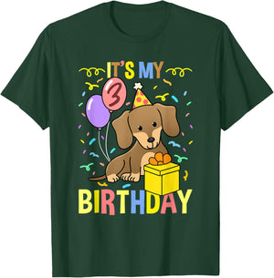 Its My 3rd Birthday Dachshund T-Shirt - T-Shirt | Forest