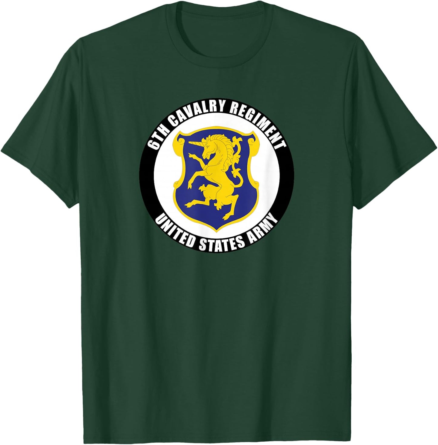 6th Cavalry Regiment United States Army Veteran Military T-Shirt - T-Shirt | Forest