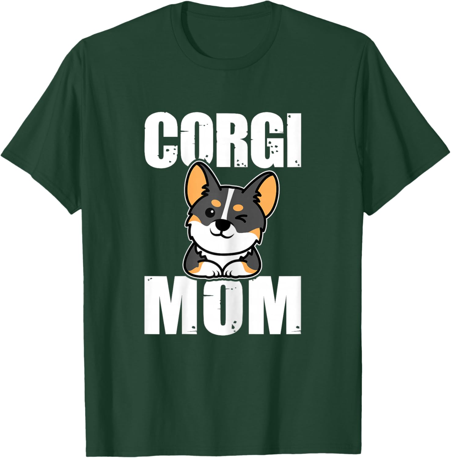Tricolor Corgi Mom Gifts Dog Lover Pet Owner Women T-Shirt - T-Shirt | Forest