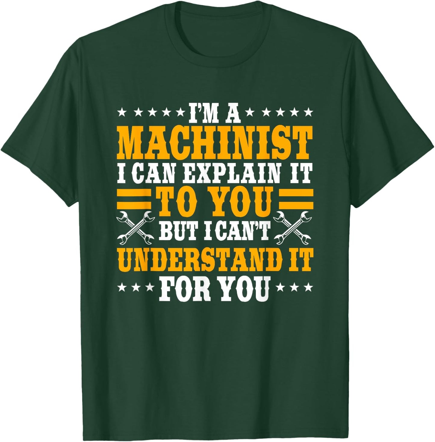 Machinist CNC Machine Tools Machinery Operator Profession T-Shirt - T-Shirt | Forest