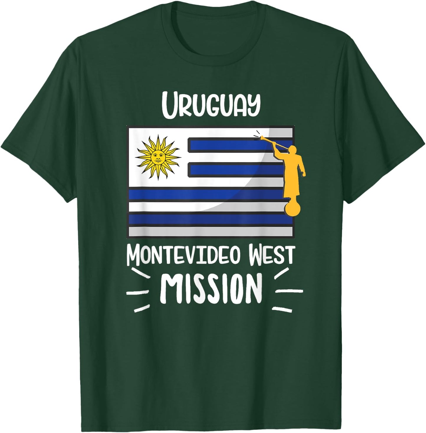 Uruguay Montevideo West Mormon LDS Mission Missionary Gift T-Shirt - T-Shirt | Forest