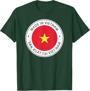 Made In Vietnam Flag T-Shirt - T-Shirt | Forest