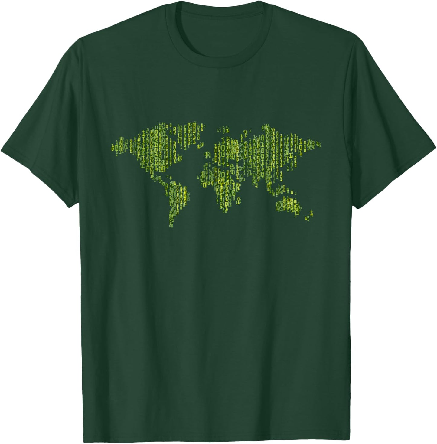 Binary World Computer Coding Programmer T-Shirt - T-Shirt | Forest