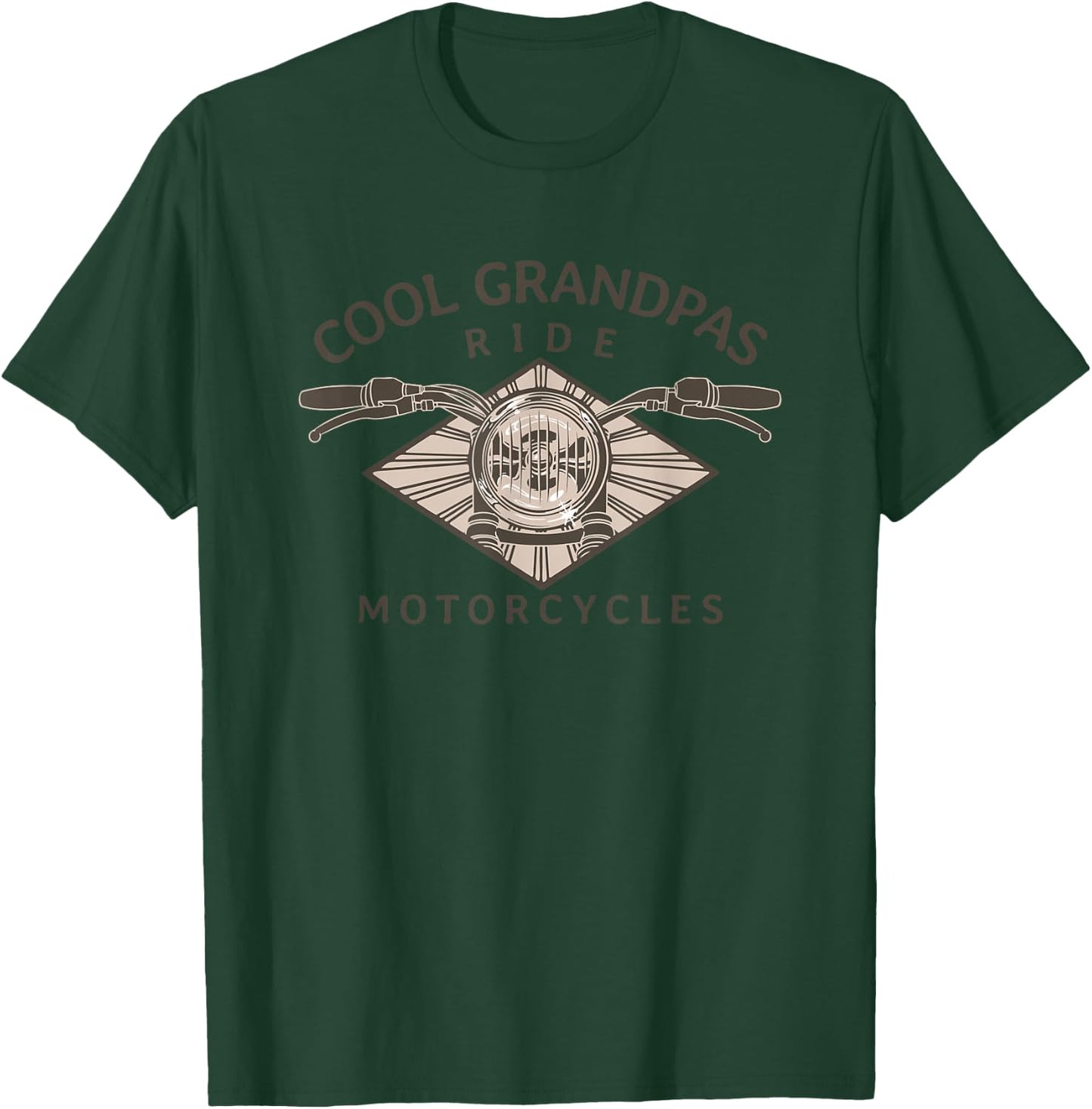 Cool Grandpas Ride Motorcycles - Classic Father's Day T-Shirt - T-Shirt | Forest