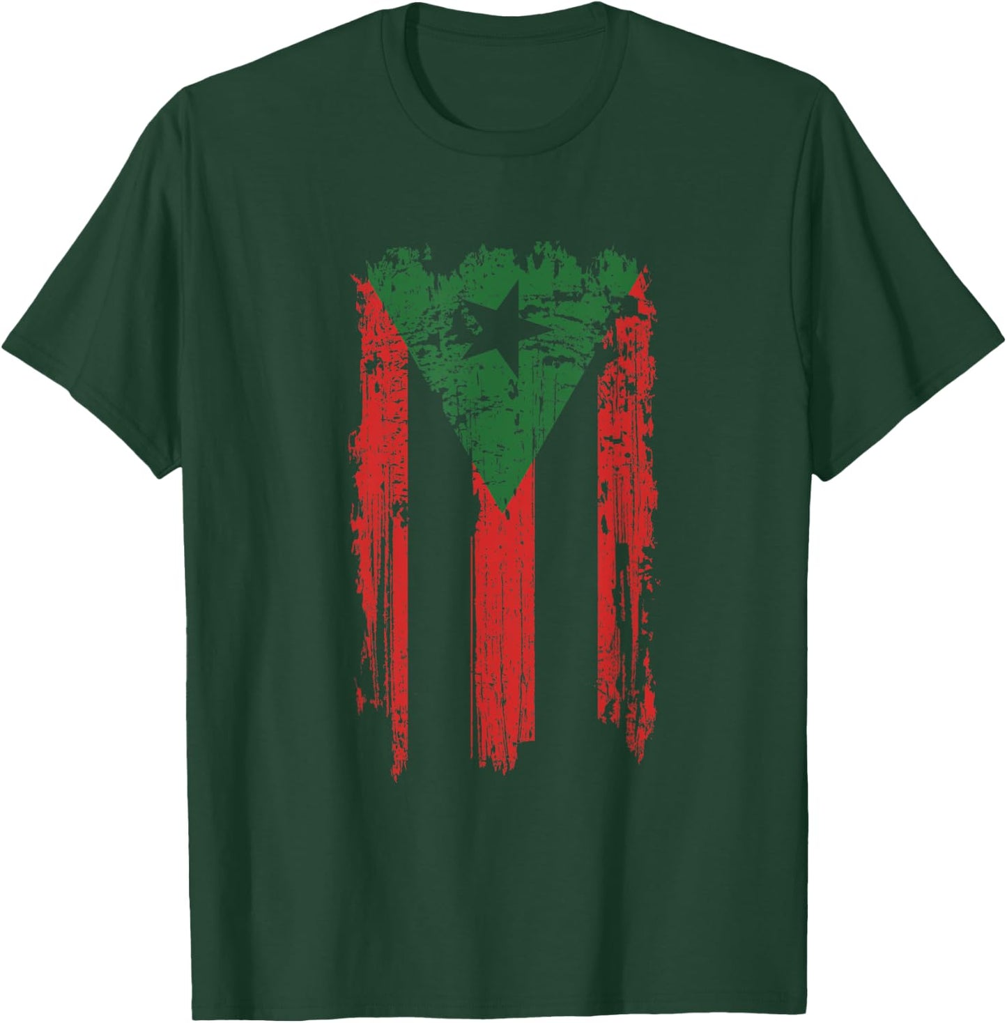 Afro Boricua Puerto Rico Flag, Africa Puerto Rico T-Shirt - T-Shirt | Forest
