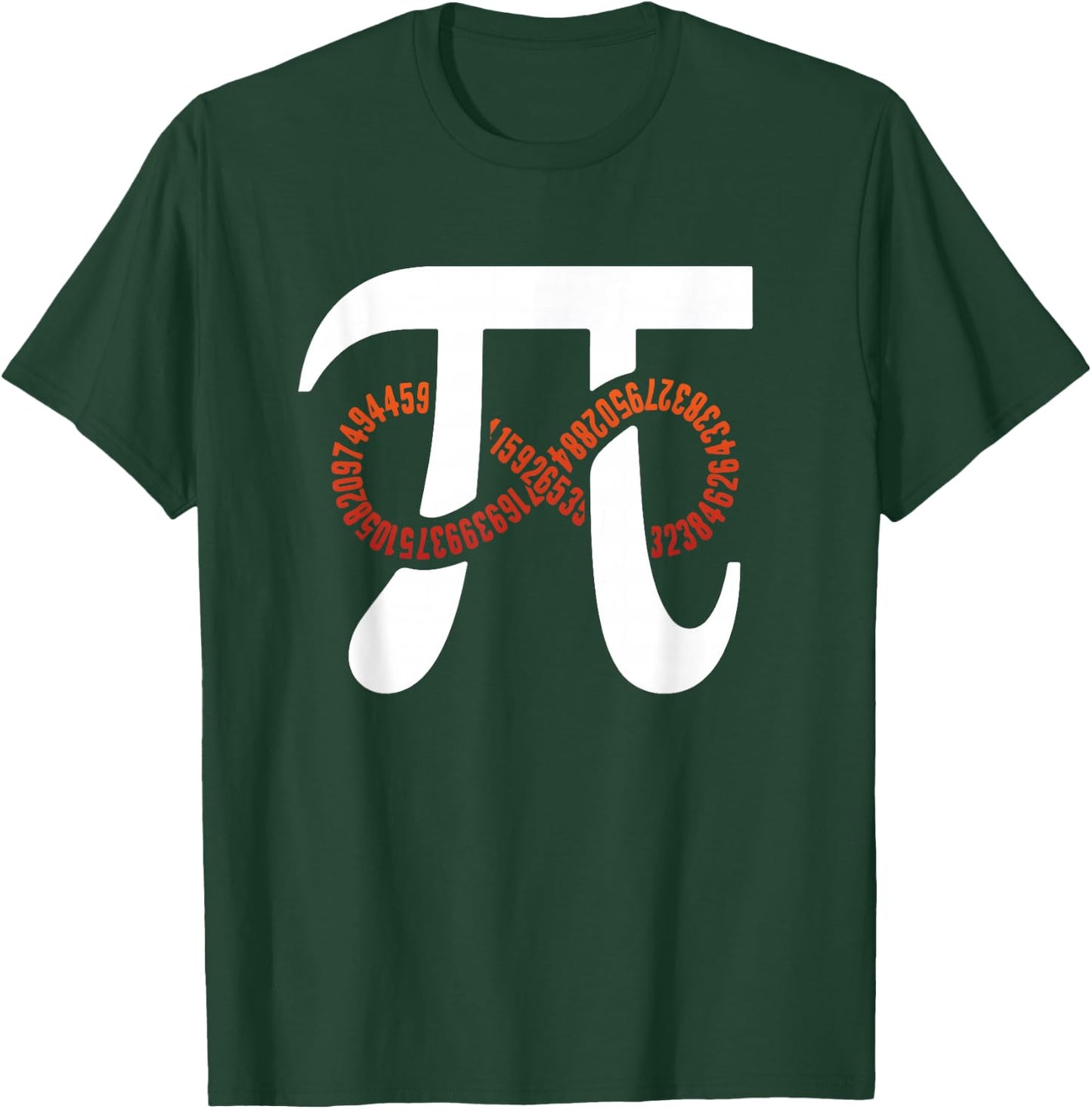 Funny Pi Number 3.141 Infinity Pi Day Funny Geek Math Lover T-Shirt - T-Shirt | Forest