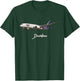 787 Passenger Plane T-Shirt - T-Shirt | Forest