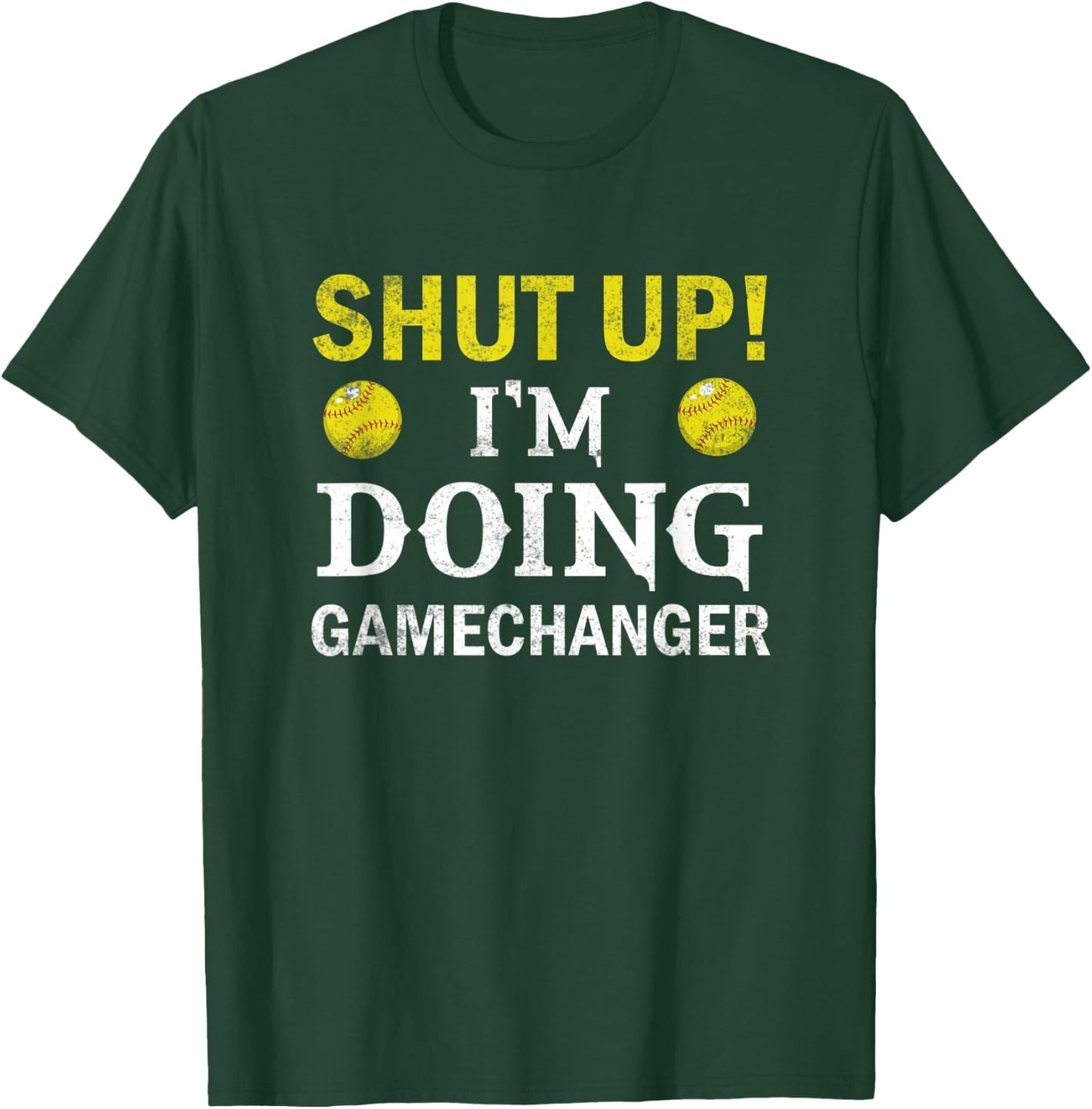 Softball Player Pitcher I'm Doing Gamechanger T-Shirt - T-Shirt | Forest