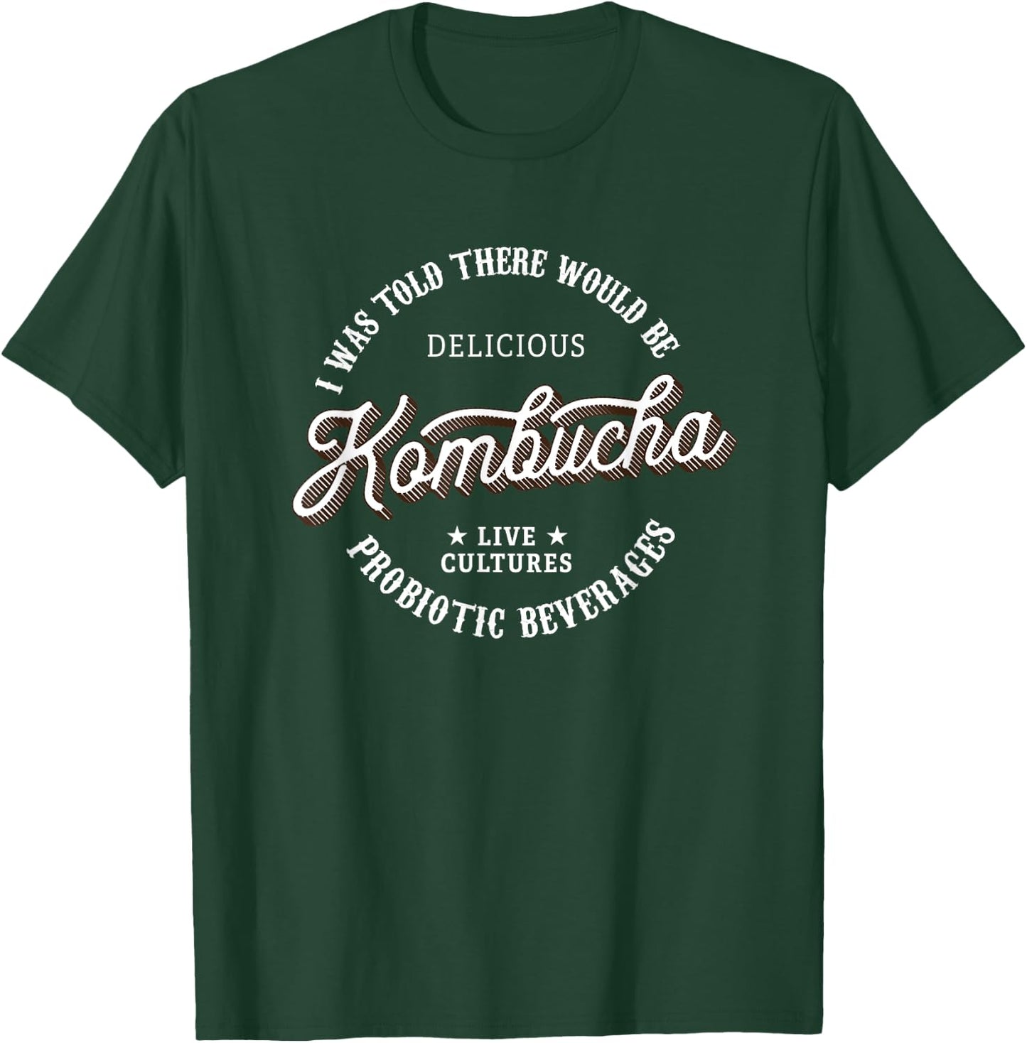 Kombucha Gifts - Funny Vintage Kombucha Label T-Shirt - T-Shirt | Forest