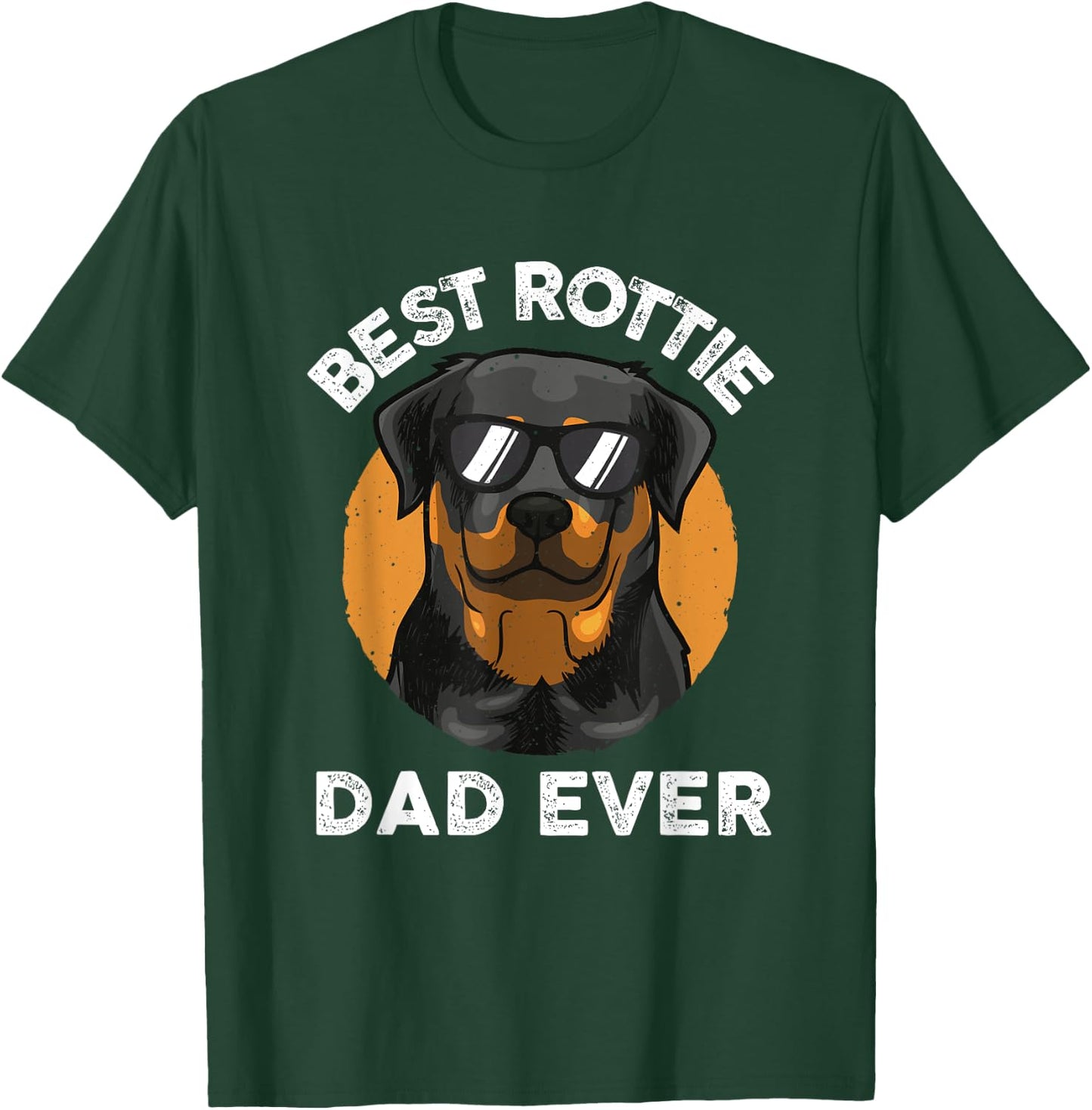 Funny Rottweiler Dad Design Grandpa Rottie Dad Quote T-Shirt - T-Shirt | Forest