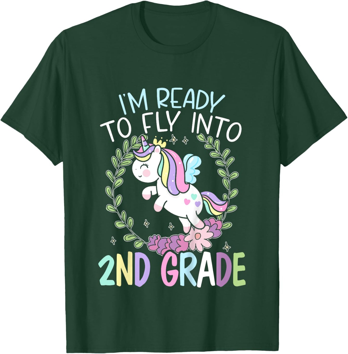 Kids I'm Ready To Fly Into 2nd Grade First Day Of School T-Shirt - T-Shirt | Forest