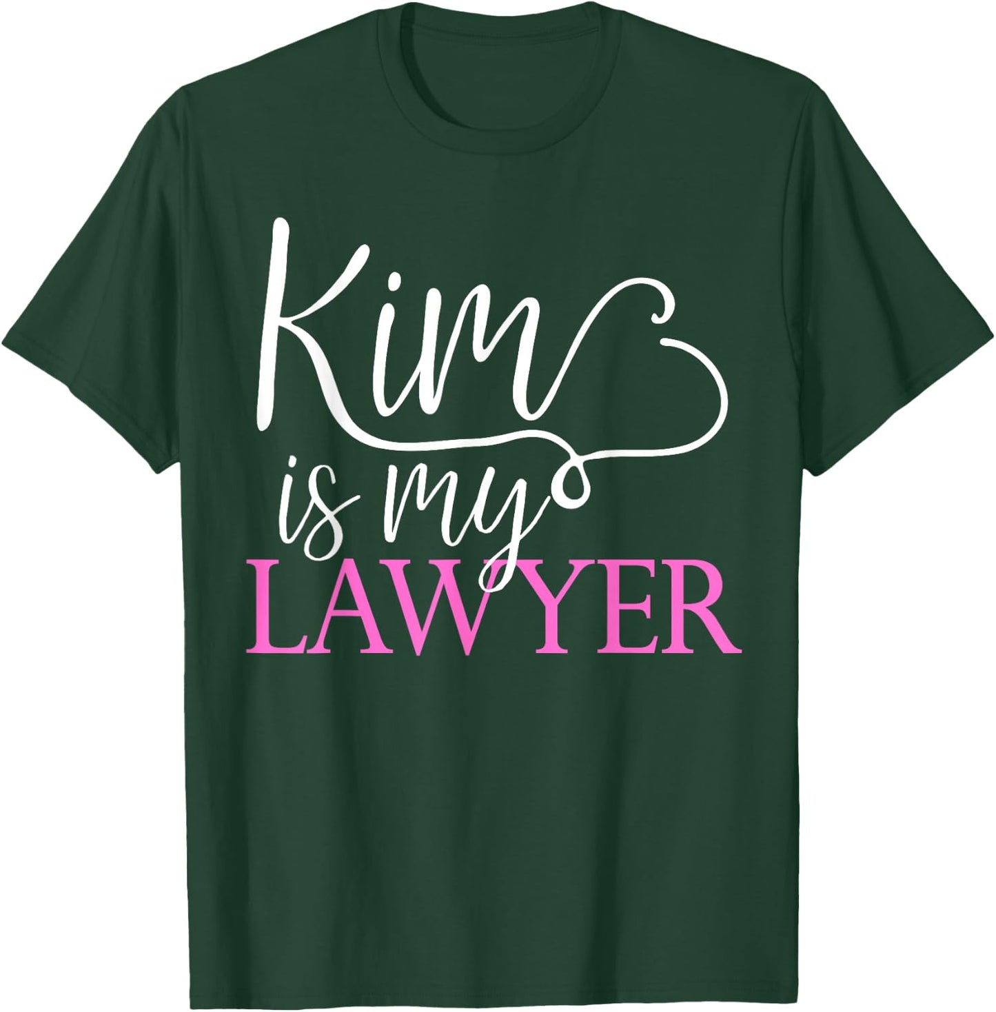 Kim is My Lawyer Reading the Law Criminal Justice Reform T-Shirt - T-Shirt | Forest