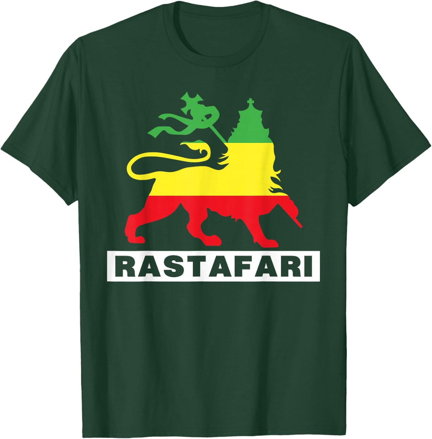 Lion of Judah Judah Rasta Rastafari Reggae T-Shirt - T-Shirt | Forest