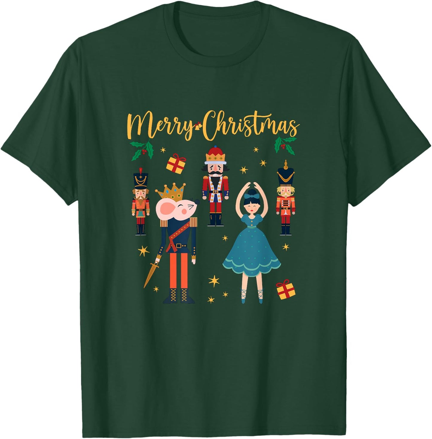 Matching Family Nutcracker Ballet Pajama Christmas Clara T-Shirt - T-Shirt | Forest