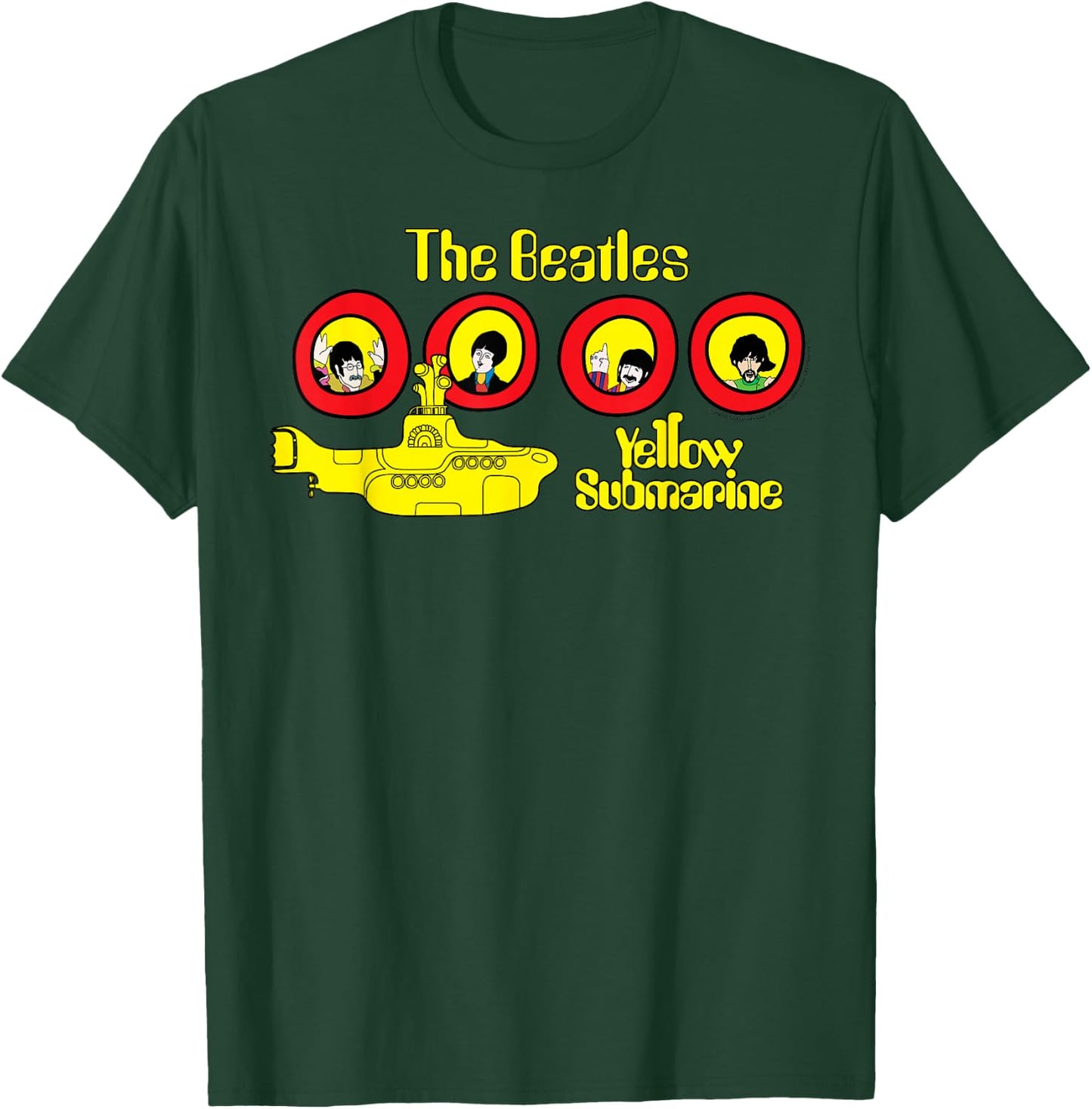 The Beatles Yellow Cartoon Submarine T-Shirt - T-Shirt | Forest