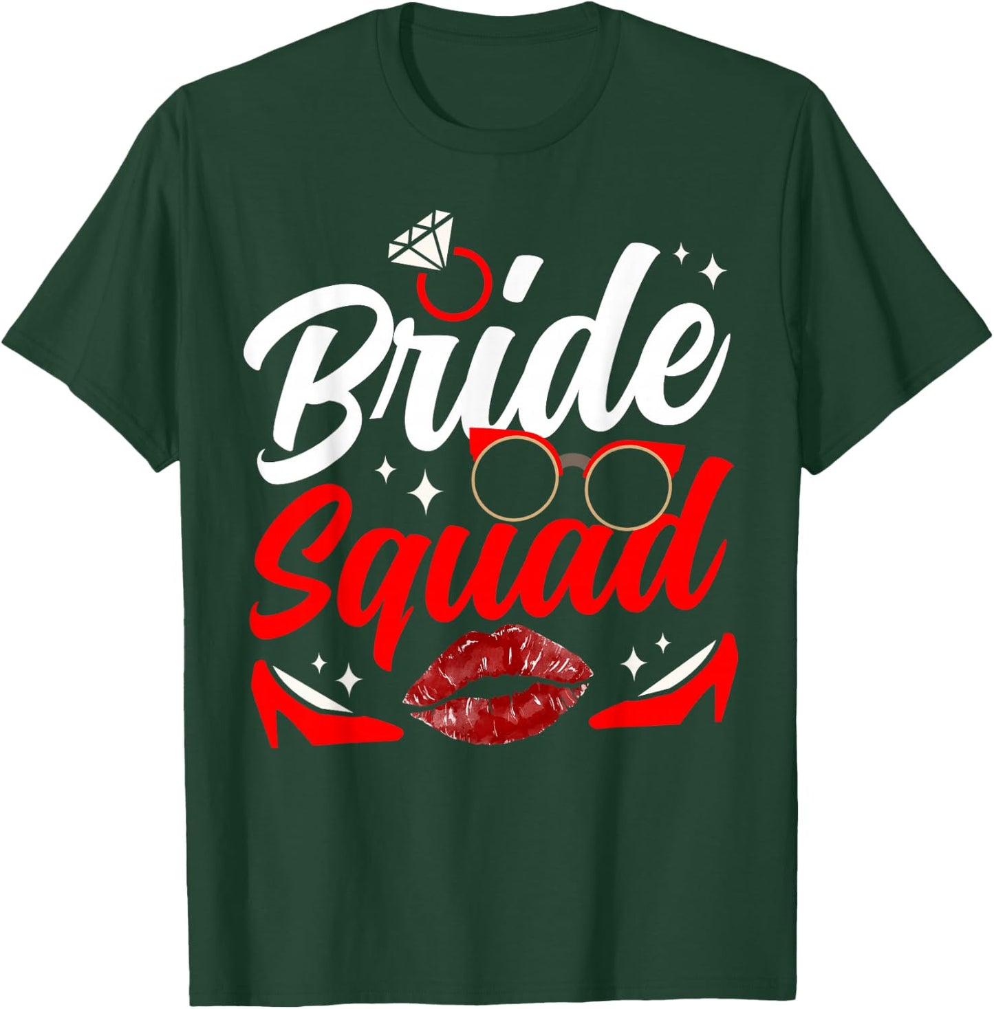 Bride Squad Bachelorette Wedding Party Cute T-Shirt - T-Shirt | Forest