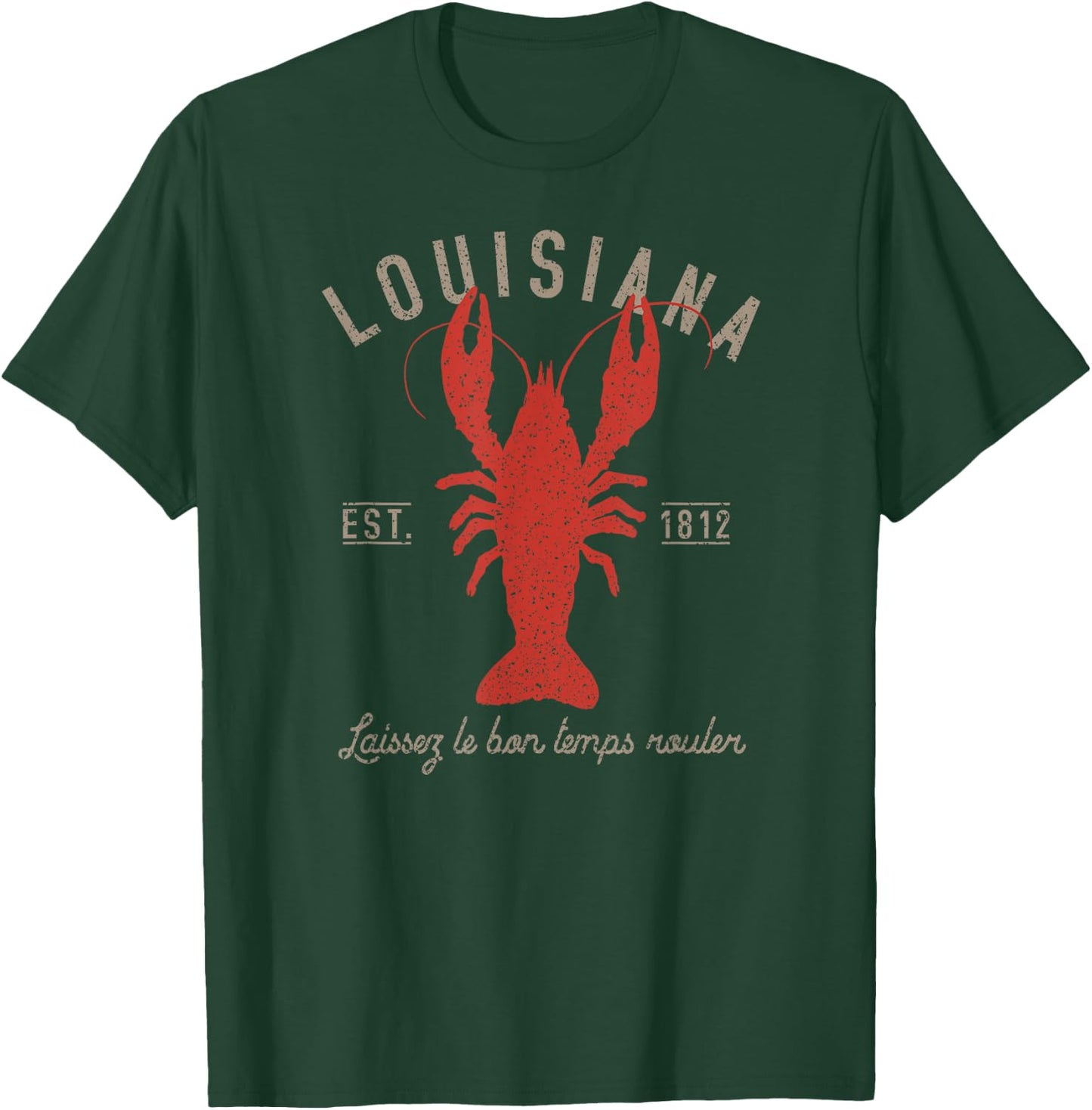 Louisiana Crawfish T Shirt Laissez le bon temps rouler T-Shirt - T-Shirt | Forest
