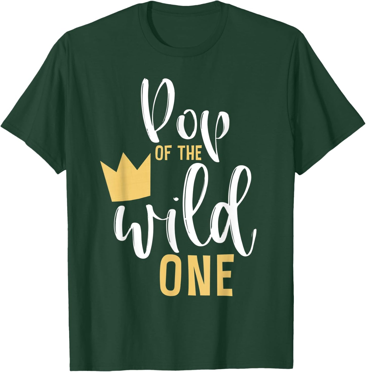 Pop of the Wild One Matching 1st Birthday First Thing PopPop T-Shirt - T-Shirt | Forest