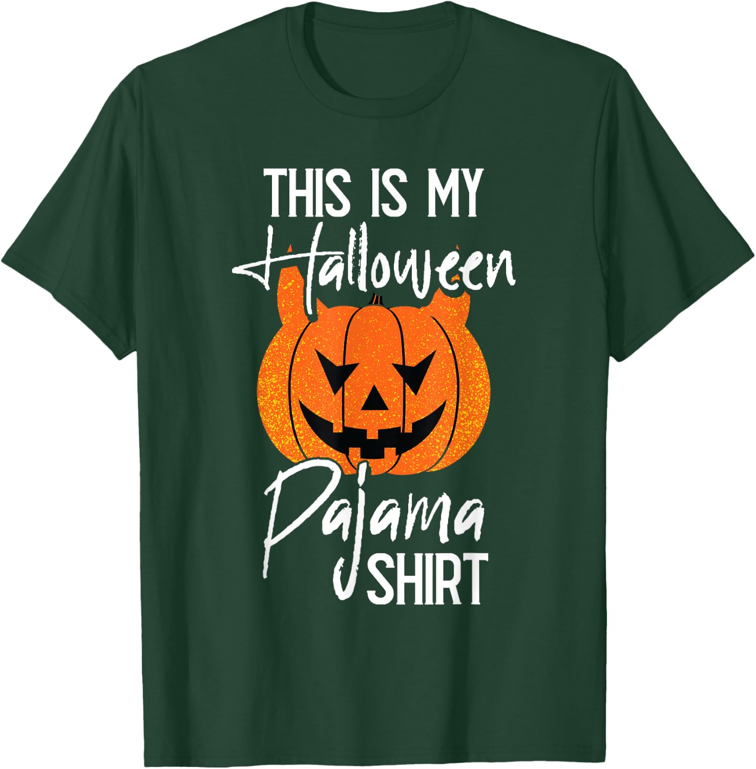 This is My Halloween Pajama DIY Halloween Costume Pumpkin T-Shirt - T-Shirt | Forest