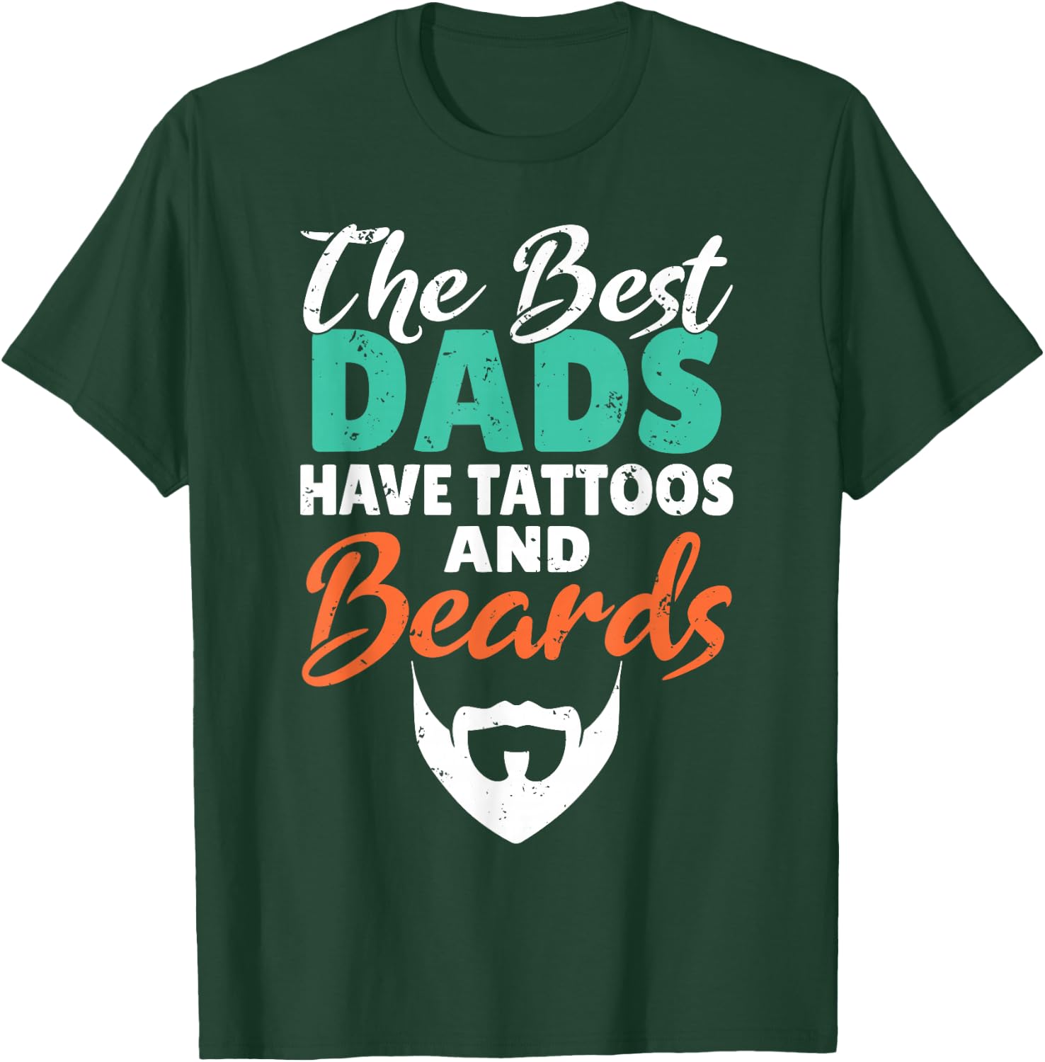The best Dads have Tattoos and Beards Viking Bearded Men T-Shirt - T-Shirt | Forest