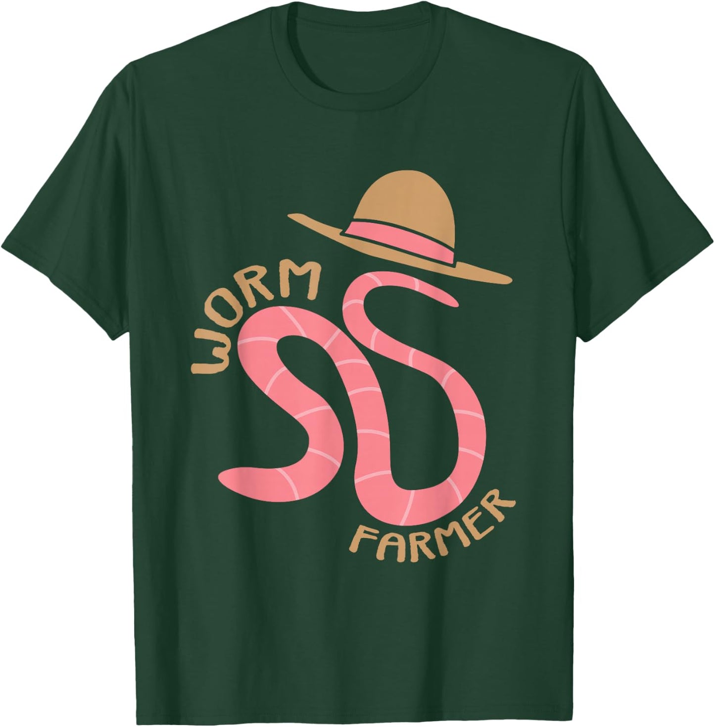 Worm Farmer Funny Vermiculture Gardening Gift T-Shirt - T-Shirt | Forest