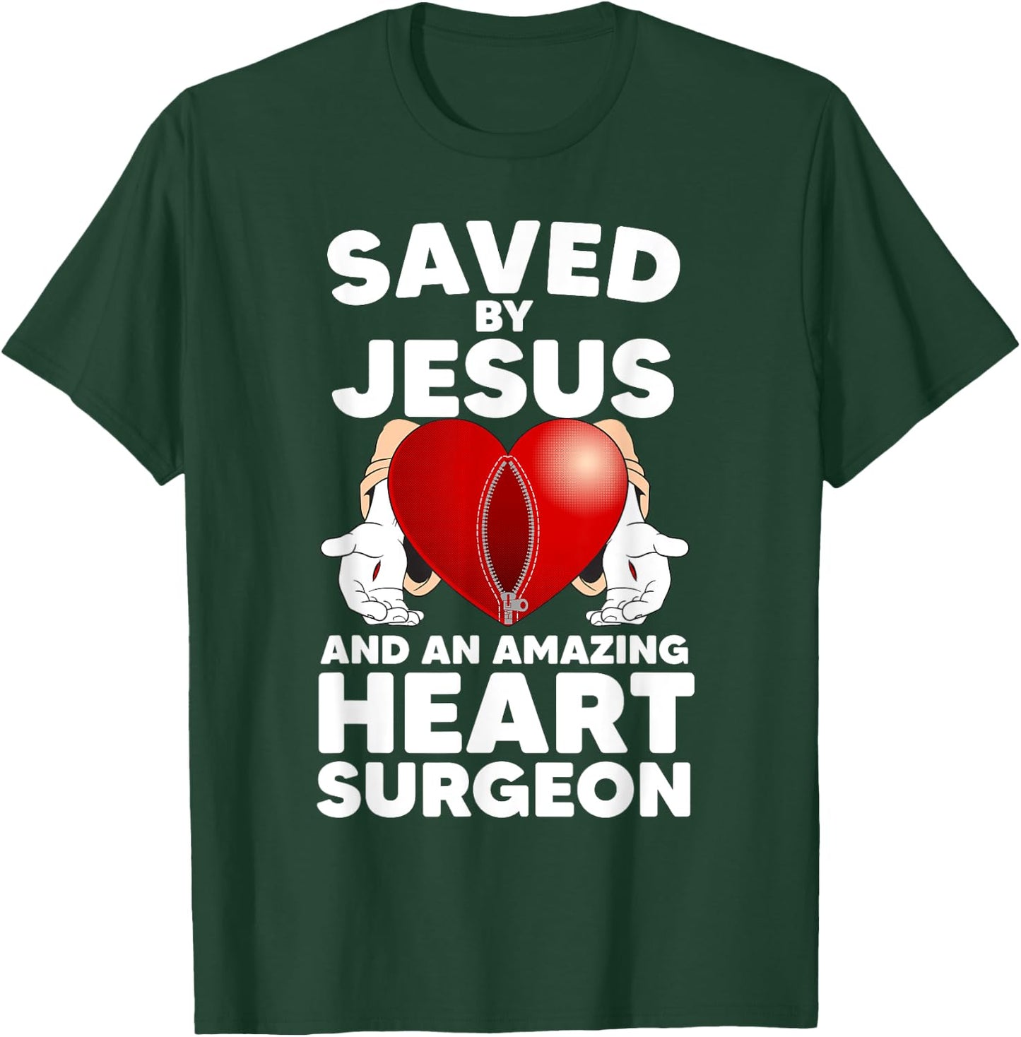 Funny Open Heart Surgery Design Women Heart Patients T-Shirt - T-Shirt | Forest