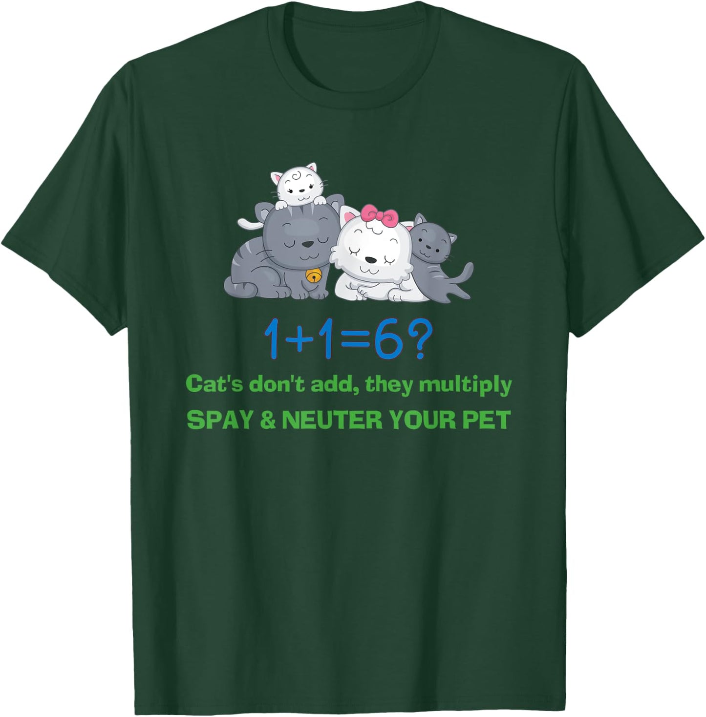 Lucky Dog Animal Rescue - Spay and Neuter Women Girls Kids T-Shirt - T-Shirt | Forest