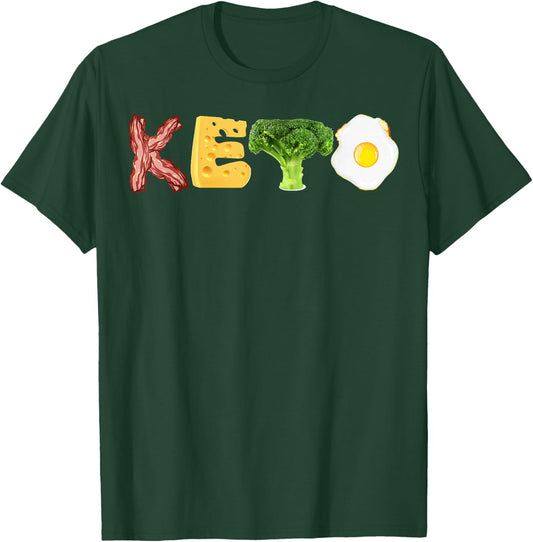 Keto Shirt | Cool Funny Low Carb High Fat Diet Gift T-Shirt - T-Shirt | Forest