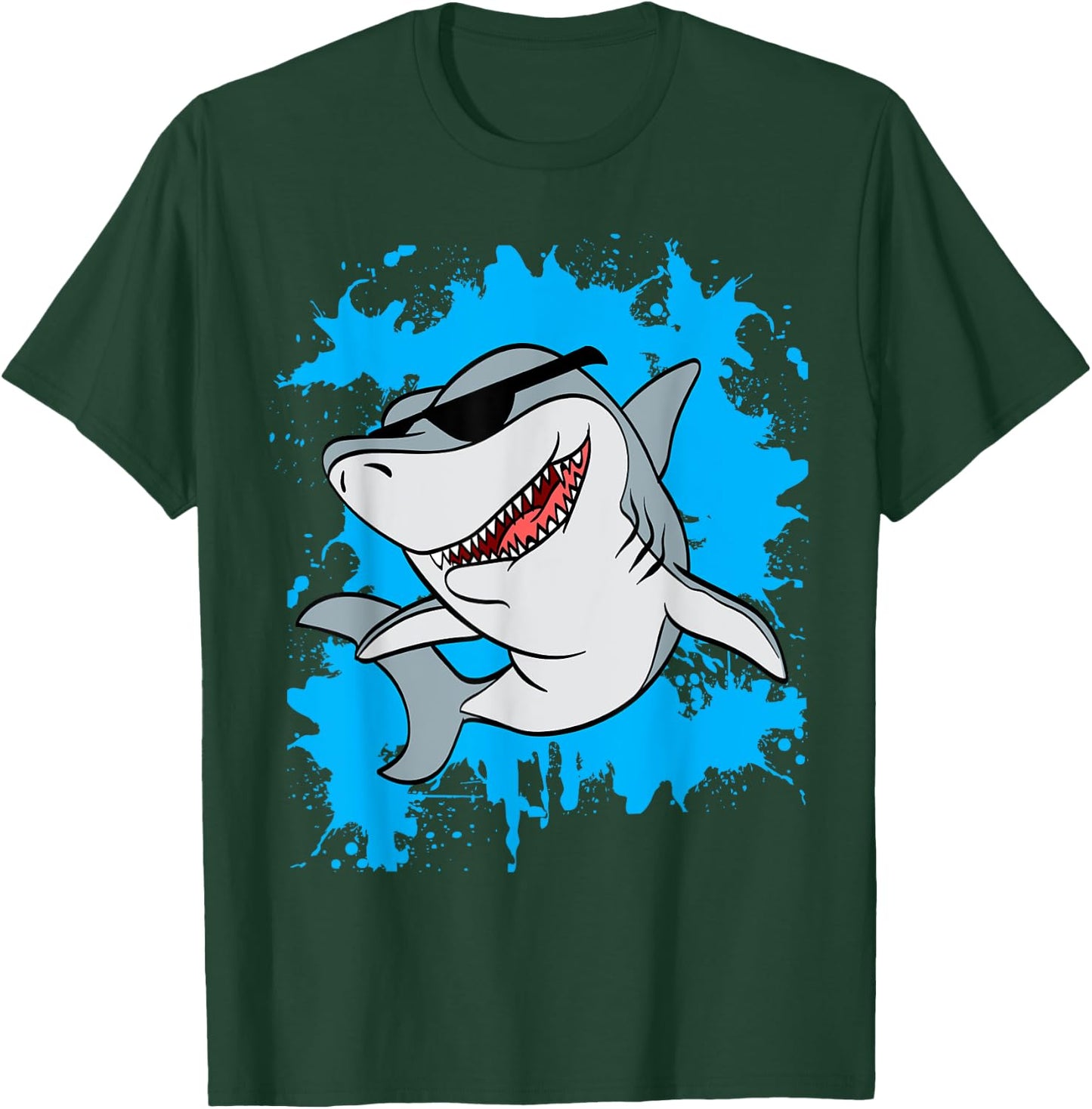 Shark Sunglasses Youth Shark T-Shirt - T-Shirt | Forest